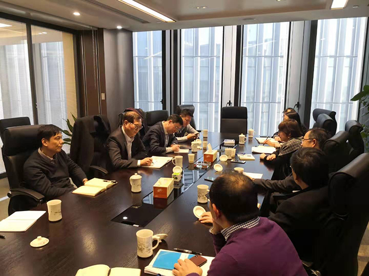 黄宏亮董事长一行拜访江苏省再担保 五星控股等公司